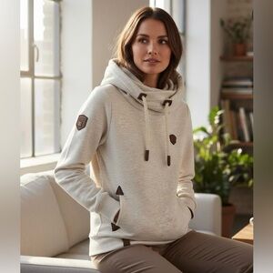 Naketano pullover sweatshirt cowl neck women’s -Size M